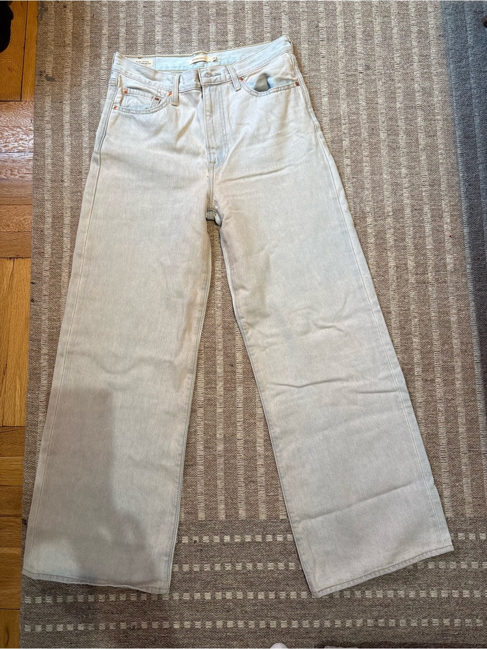 Levi’s Ribcage Light Wash Wide Leg Jeans